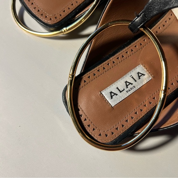 Alaia Black Leather Shoes. NWT. - Picture 4 of 9